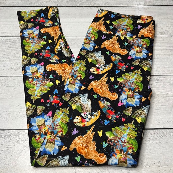 Leggings Bundle Lot 8 Pairs Fun Prints Galaxy Steampunk Holiday Characters - Picture 8 of 12